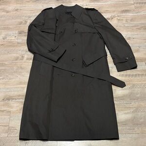 Mens London Fog Charcoal Trench Coat